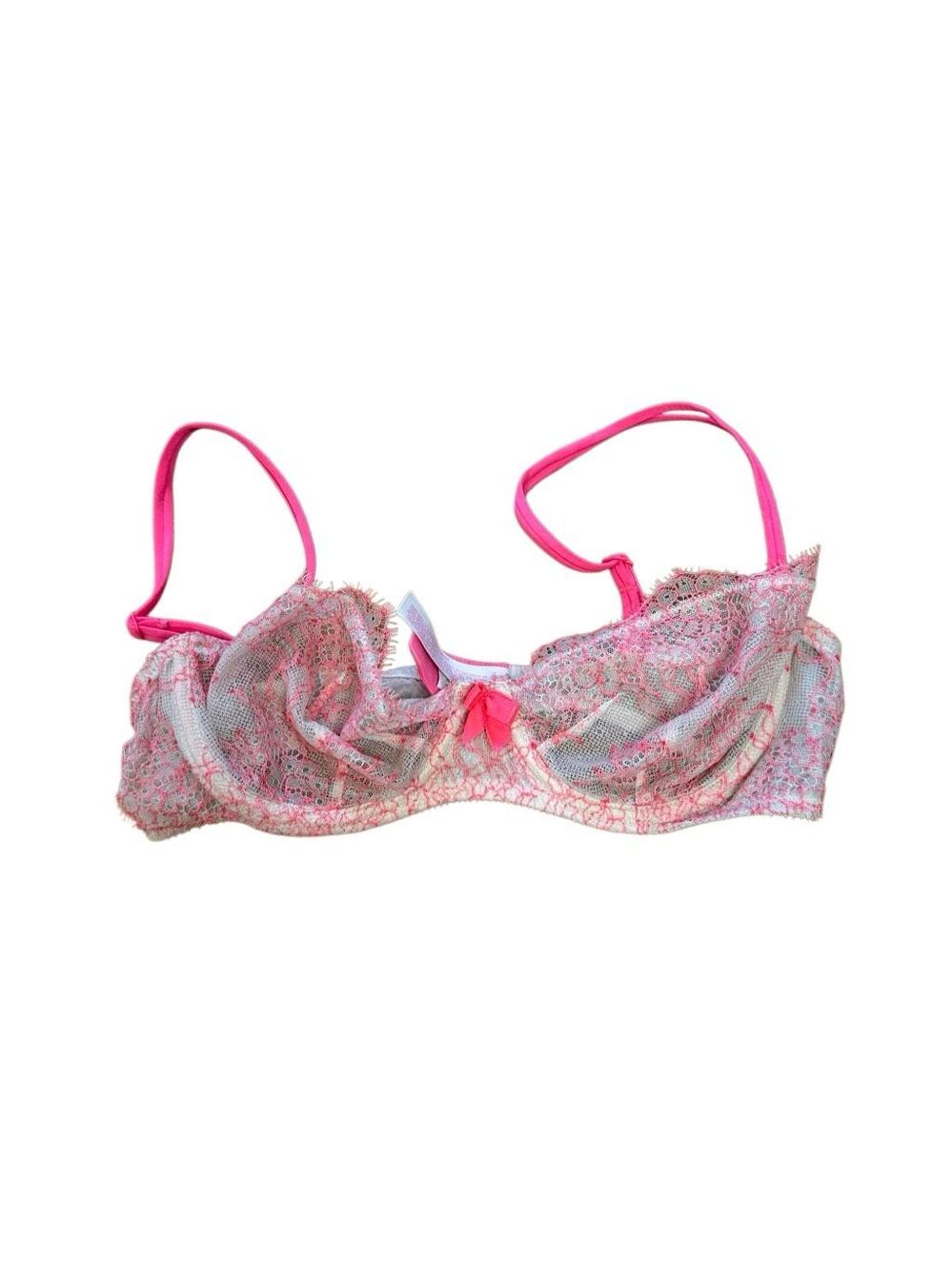 Victorias Secret Very Sexy Unlined Demi Bra Hot Pink 34B